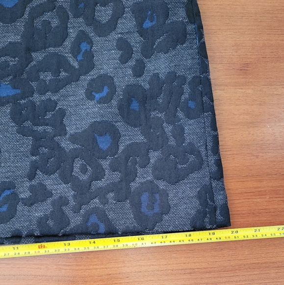 Ann Taylor Legacy Leopard Jacquard A-Line Skirt - Picture 5 of 11